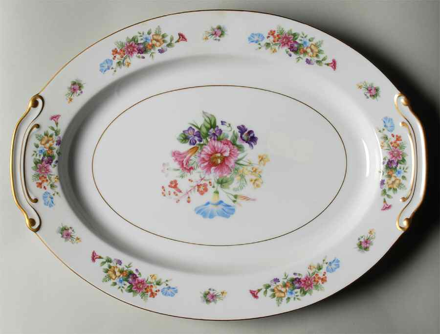 Dresdon 16" Oval Serving Platter by Wentworth-1