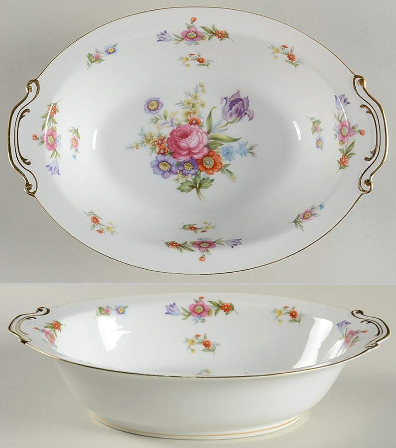 Dresdona 11" Oval Vegetable Bowl by Wentworth-1