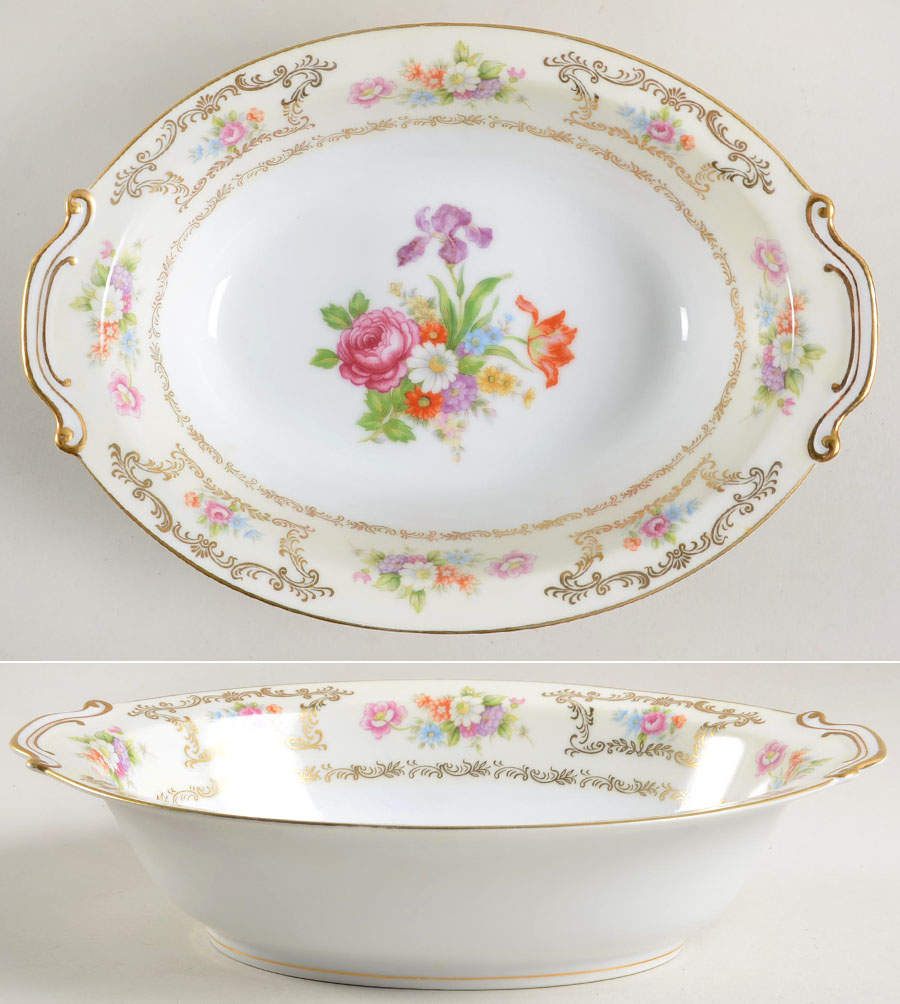 Dresrosa 11" Oval Vegetable Bowl by Wentworth-1
