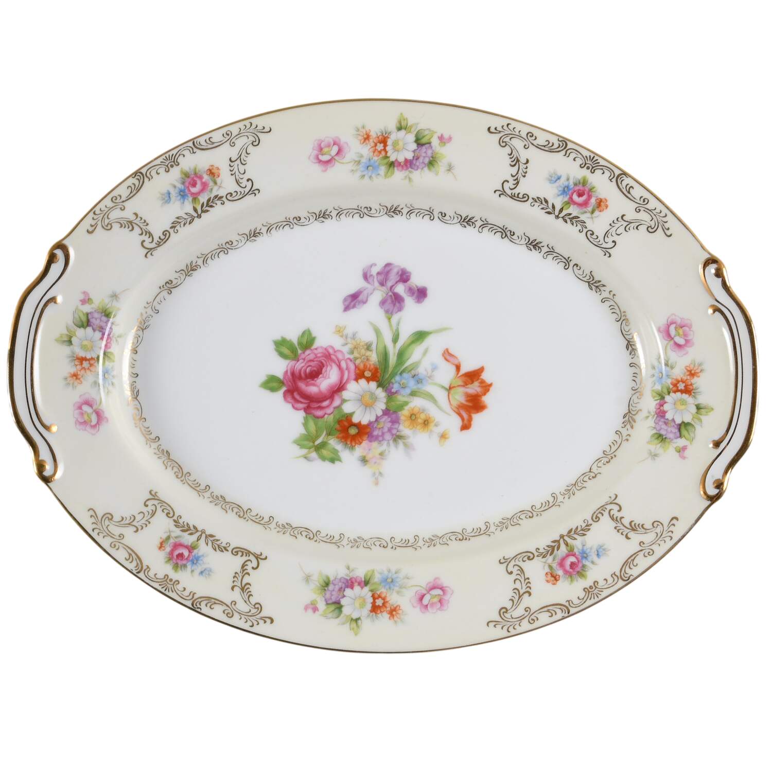 Dresrosa 12" Oval Serving Platter by Wentworth-1