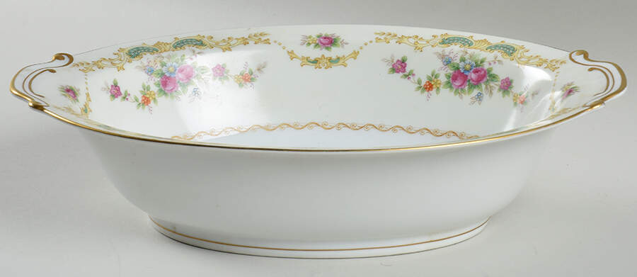Felicia 11" Oval Vegetable Bowl by Wentworth-1