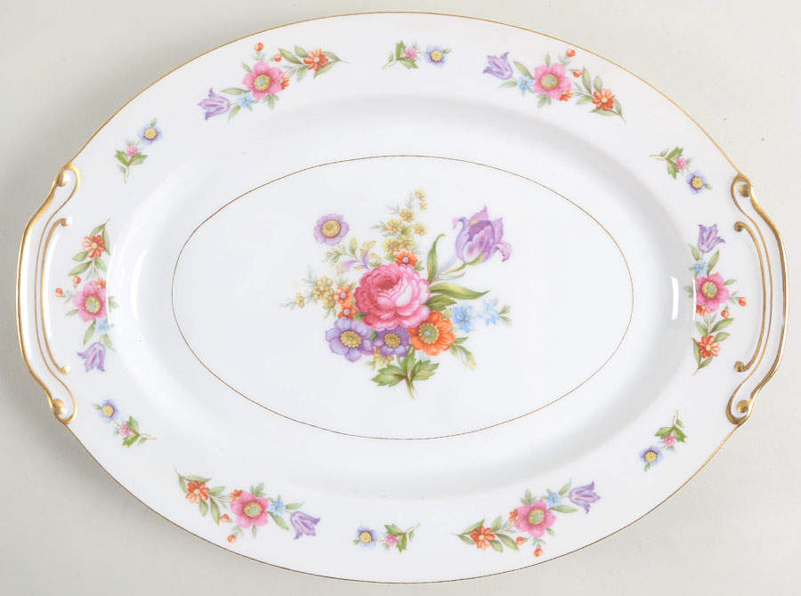 Florita 14" Oval Serving Platter by Wentworth-1