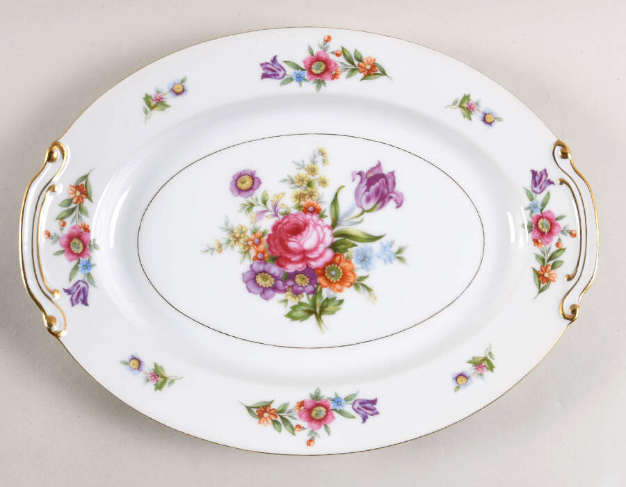 Florita 12" Oval Serving Platter by Wentworth-1