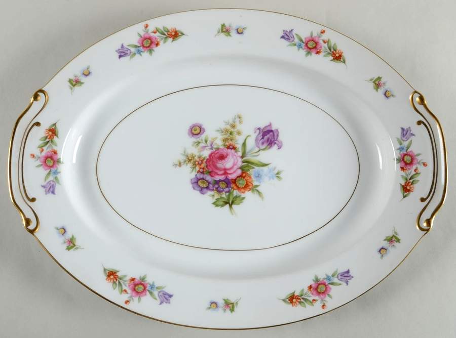 Florita 16" Oval Serving Platter by Wentworth-1