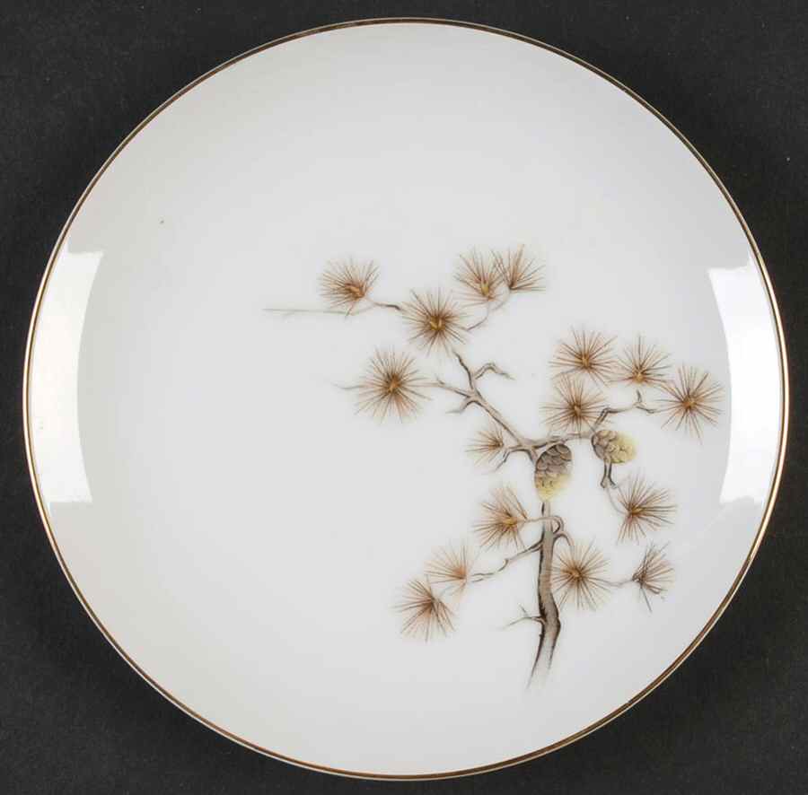 Golden Pine Bread & Butter Plate by Wentworth-1