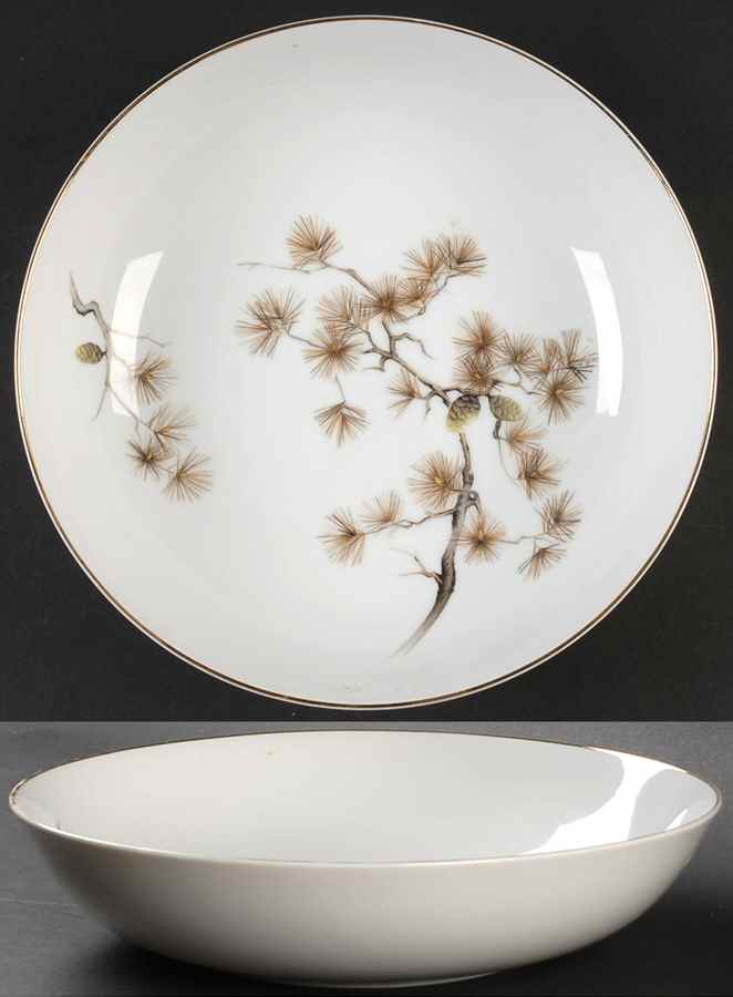 Golden Pine 9" Round Vegetable Bowl by Wentworth-1
