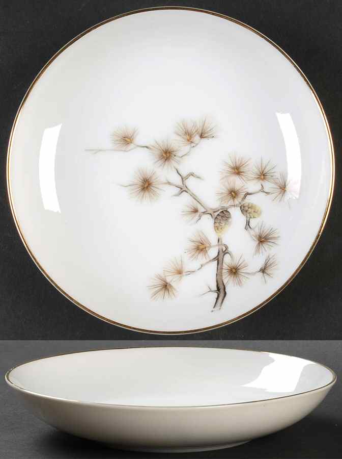 Golden Pine Fruit/Dessert (Sauce) Bowl by Wentworth-1