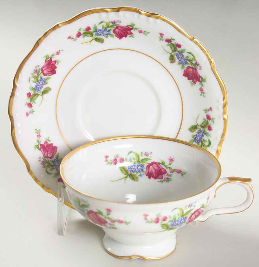 Marguerite Footed Cup & Saucer Set by Wentworth-1