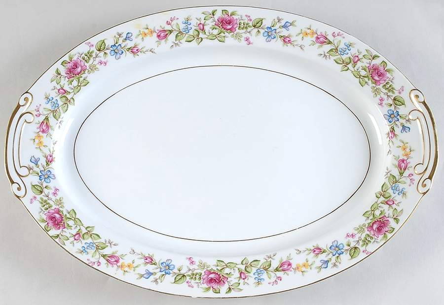Montclair 16" Oval Serving Platter by Wentworth-1