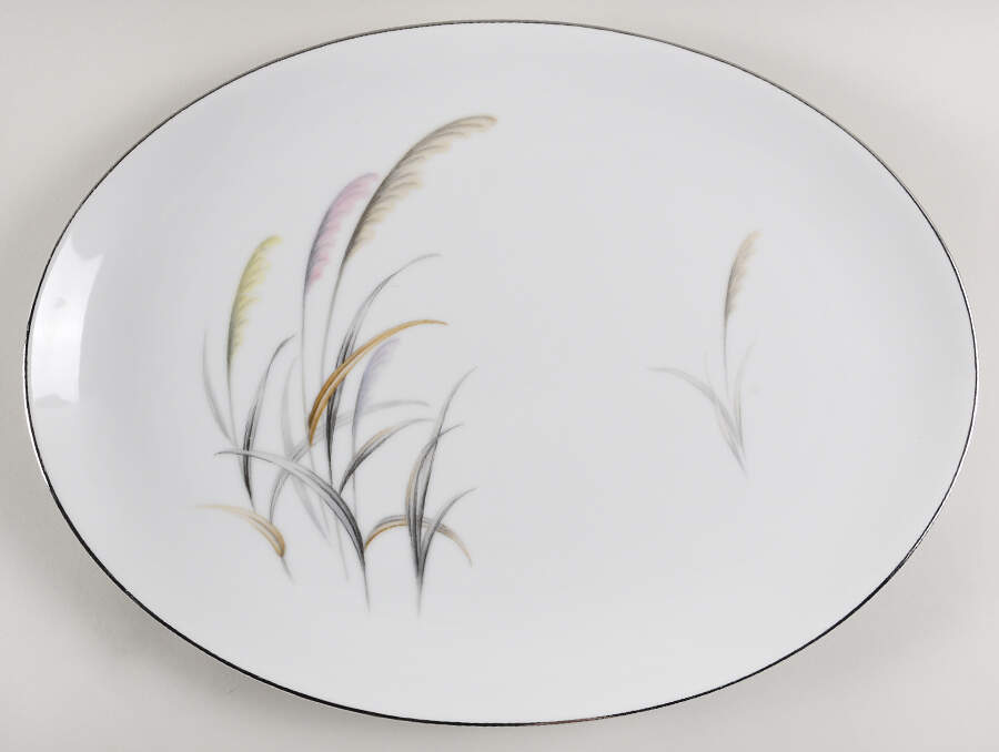 Pampas 15" Oval Serving Platter by Wentworth-1