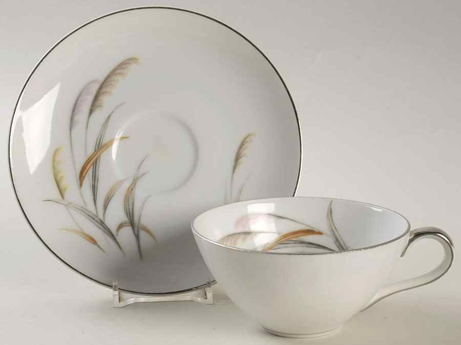 Pampas Flat Cup & Saucer Set by Wentworth-1