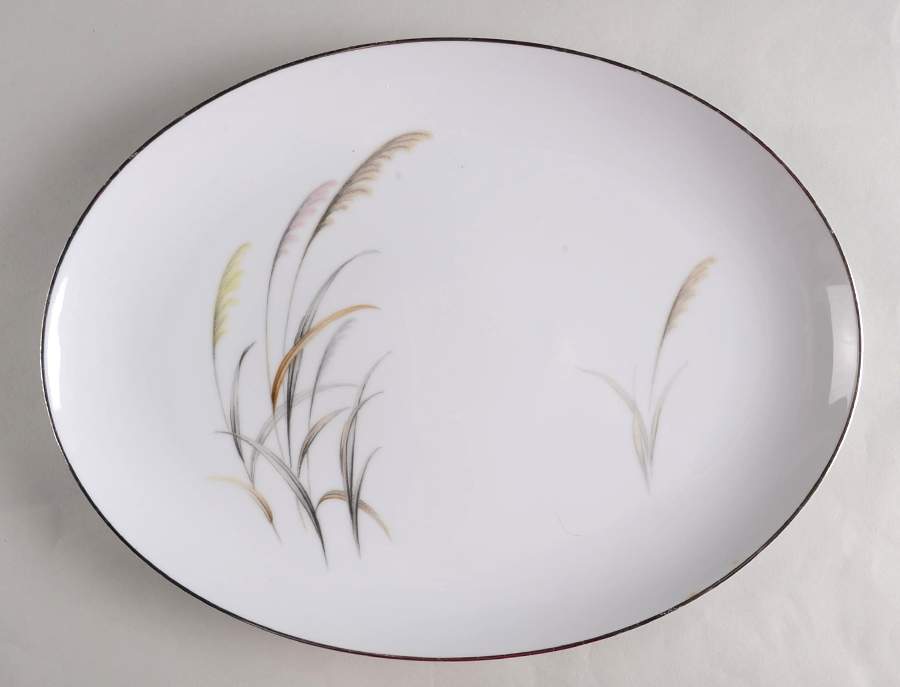 Pampas 14" Oval Serving Platter by Wentworth-1