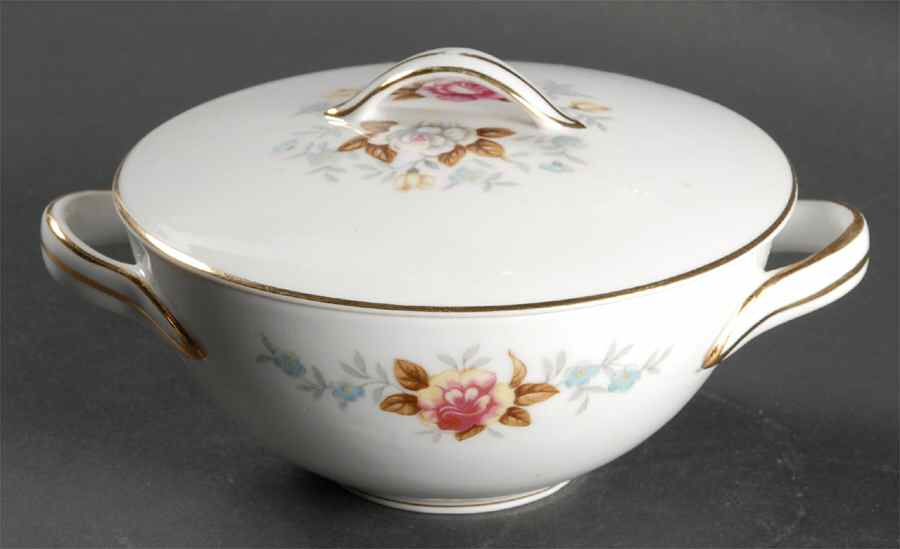 Petit Point Sugar Bowl & Lid by Wentworth-1