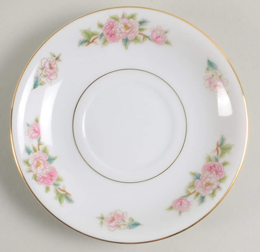 Pink Peony Saucer for Footed Cup by Wentworth-1