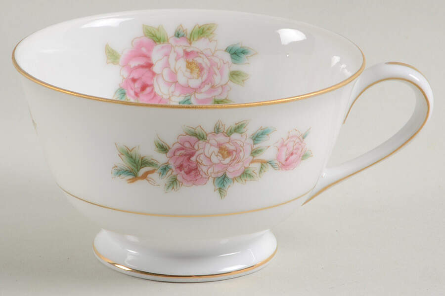 Pink Peony Footed Cup by Wentworth-1