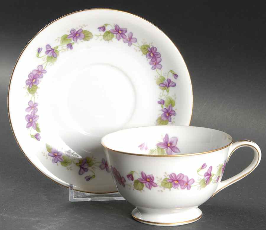 Printemps Footed Cup & Saucer Set by Wentworth-1