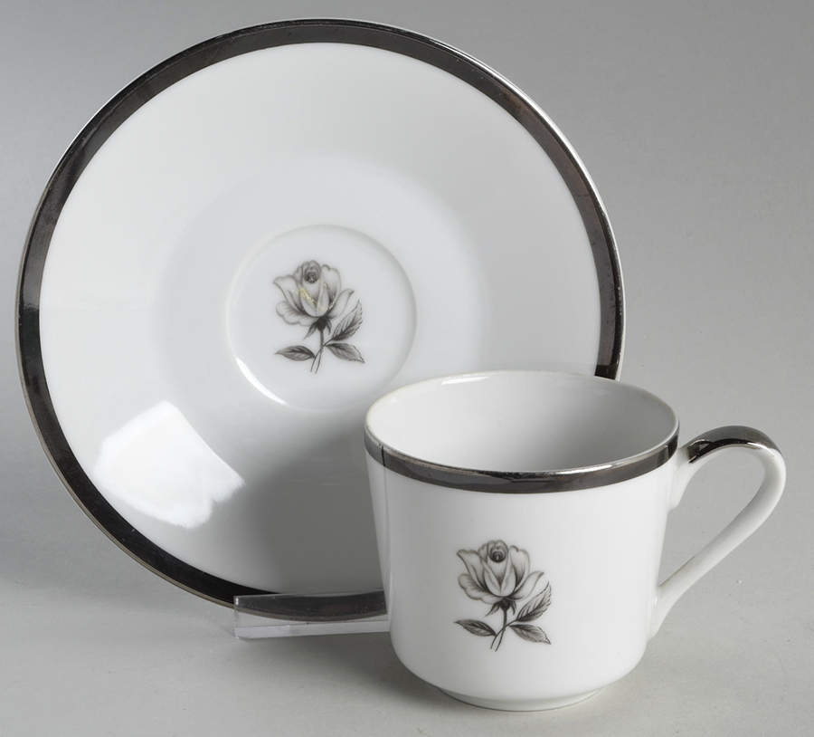 Queen Anne Flat Cup & Saucer Set by Wentworth-1