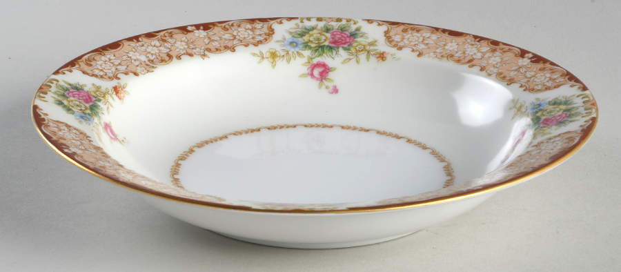 Red Fern Rim Soup Bowl by Wentworth-1