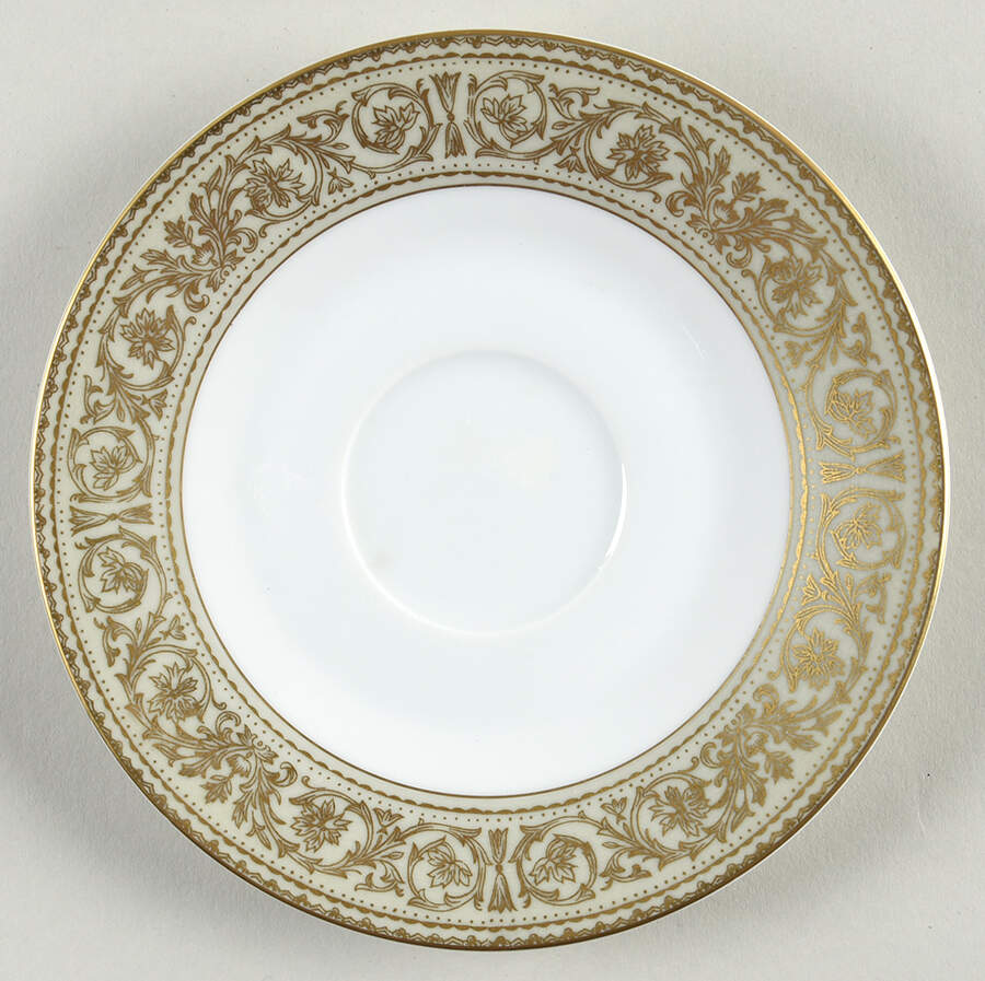 Regency Green (Imperial Wentworth Backstamp) Saucer by Wentworth-1