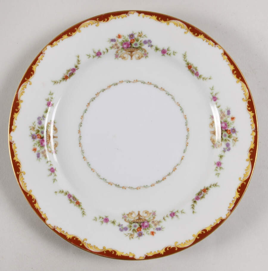 Regency Red Salad Plate by Wentworth-1