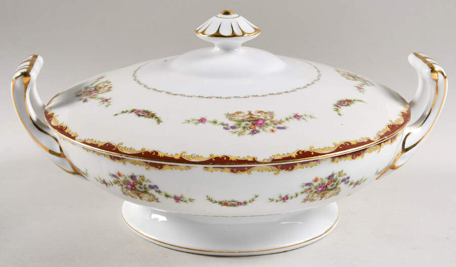 Regency Red Round Covered Vegetable by Wentworth-1