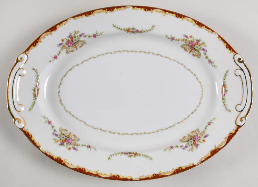 Regency Red 12" Oval Serving Platter by Wentworth-1