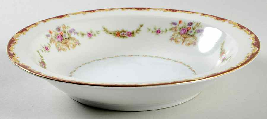 Regency Red Rim Soup Bowl by Wentworth-1