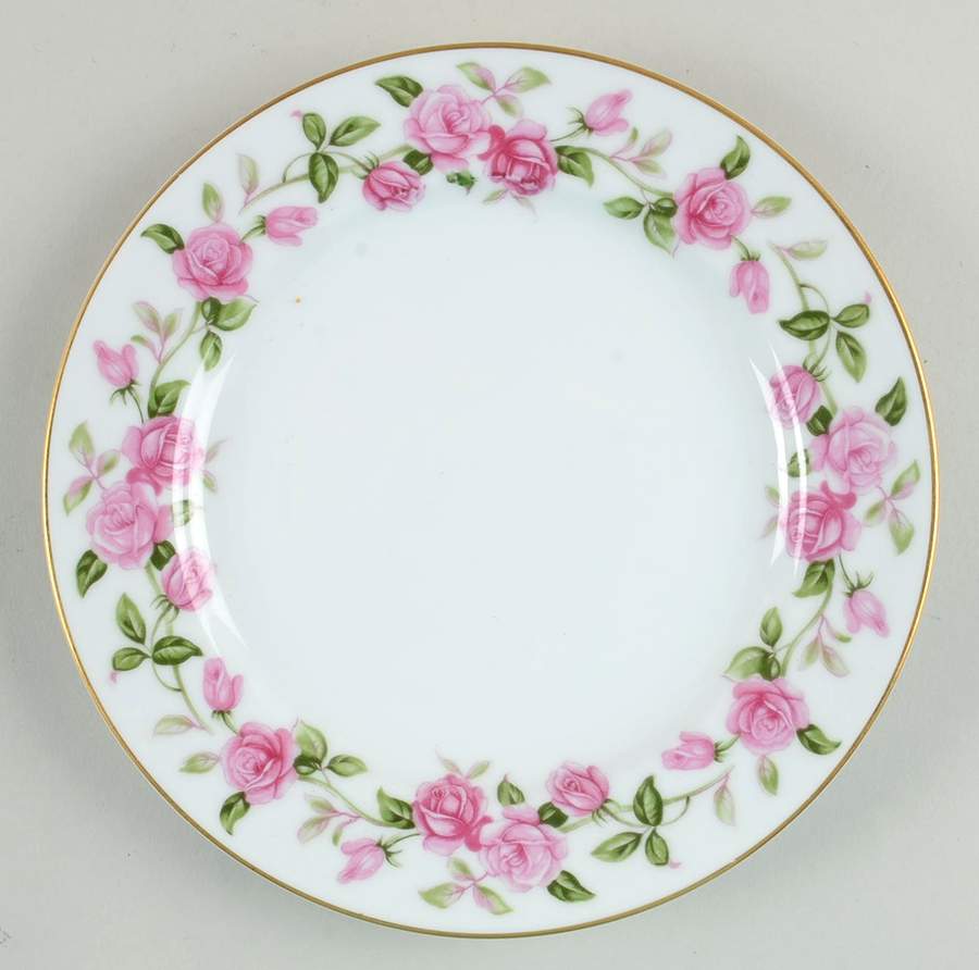 Red Rose Salad Plate by Wentworth-1