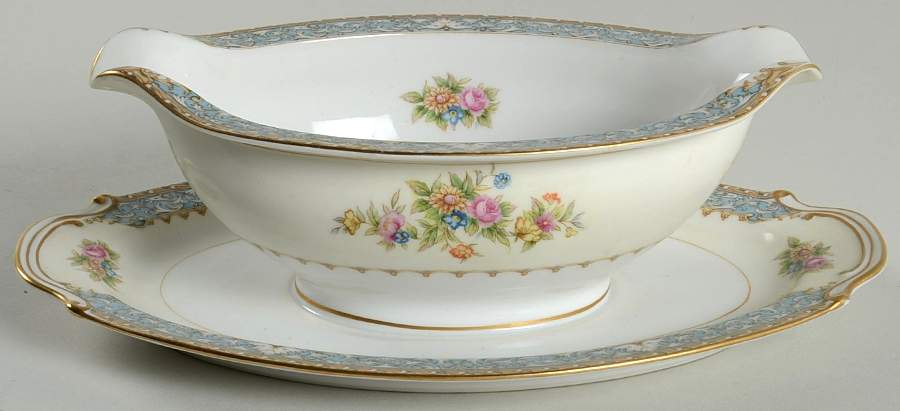 Rhapsody Gravy Boat with Attached Underplate by Wentworth-1