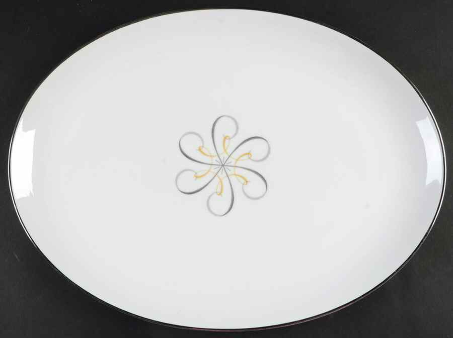 Rhapsody 15" Oval Serving Platter by Wentworth-1