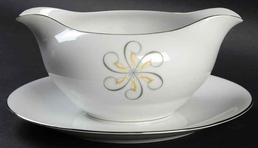Rhapsody Gravy Boat with Attached Underplate by Wentworth-1