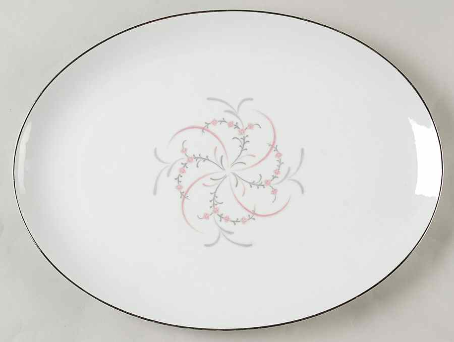Serenada 14" Oval Serving Platter by Wentworth-1