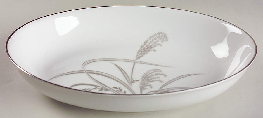 Silver Wheat 10" Oval Vegetable Bowl by Wentworth-1