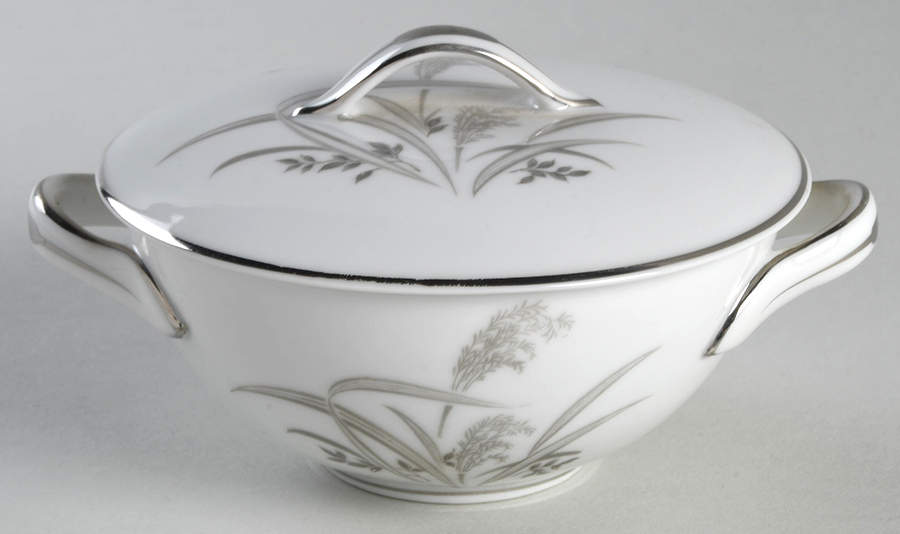 Silver Wheat Sugar Bowl & Lid by Wentworth-1
