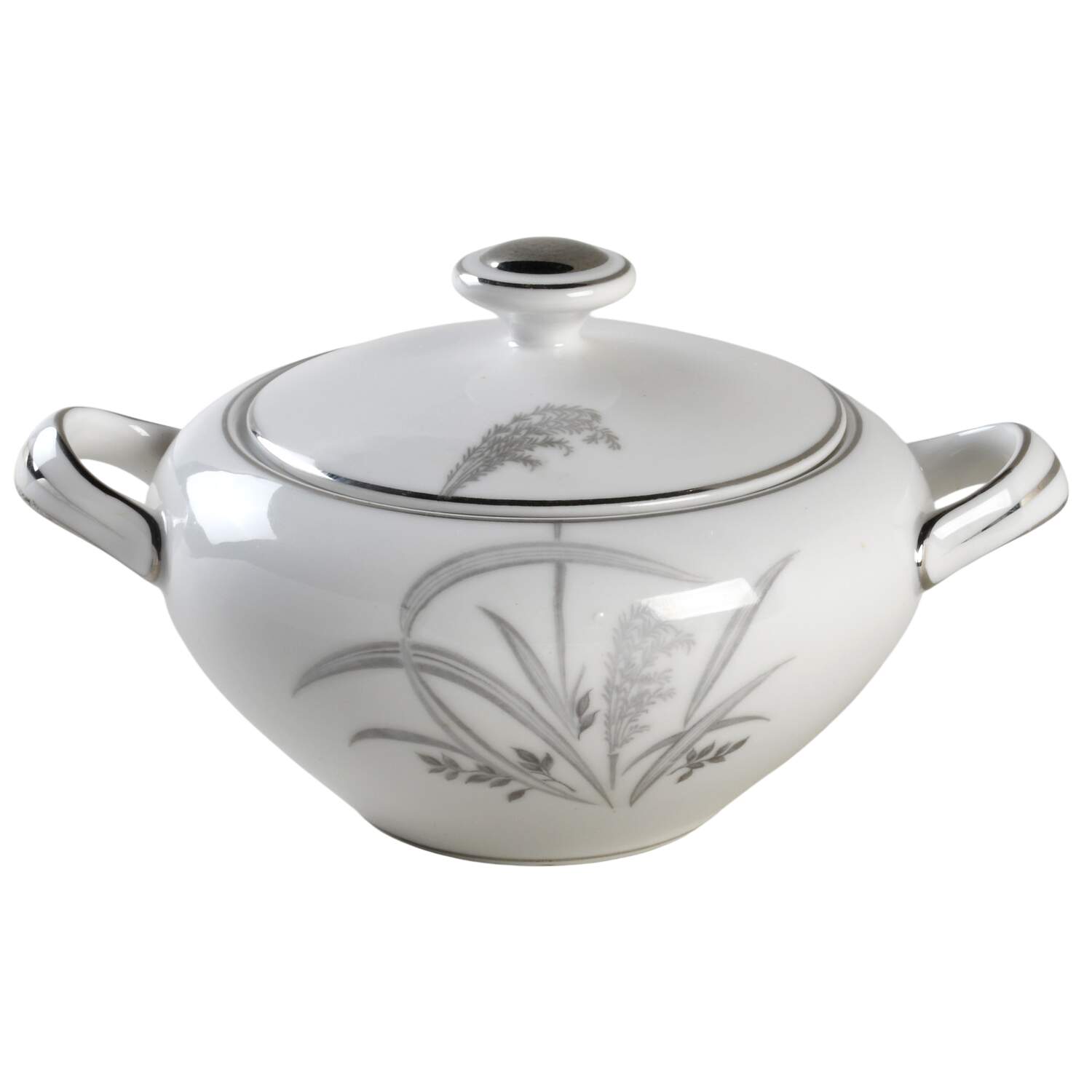 Silver Wheat Sugar Bowl & Lid by Wentworth-1