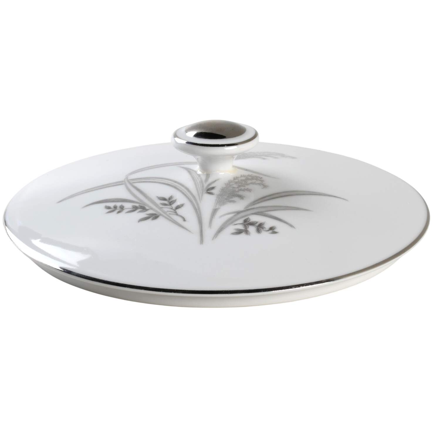 Silver Wheat Lid for Round Vegetable by Wentworth-1
