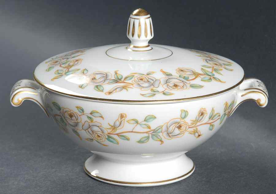 Tea Rose Sugar Bowl & Lid by Wentworth-1