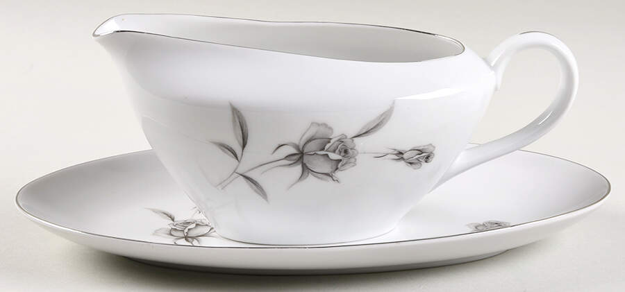 Twilight Rose Gravy Boat & Underplate by Wentworth-1