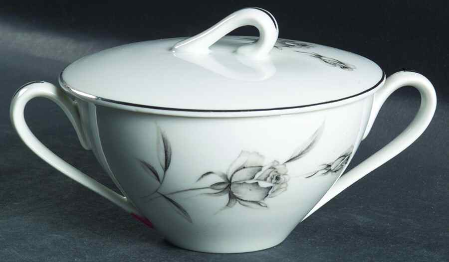 Twilight Rose Sugar Bowl & Lid by Wentworth-1