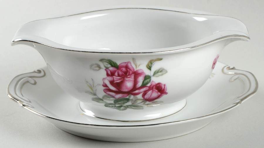Valencia Gravy Boat with Attached Underplate by Wentworth-1