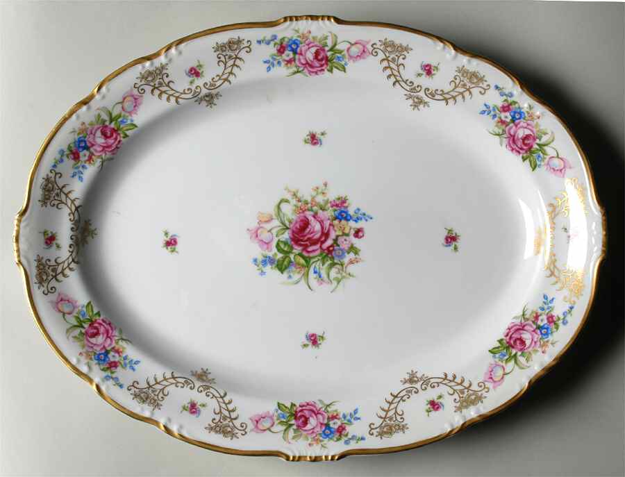 Versailles 16" Oval Serving Platter by Wentworth-1