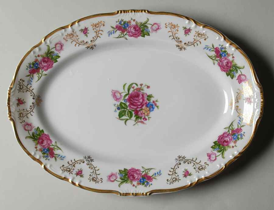 Versailles 12" Oval Serving Platter by Wentworth-1