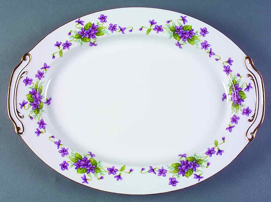 Viola 16" Oval Serving Platter by Wentworth-1