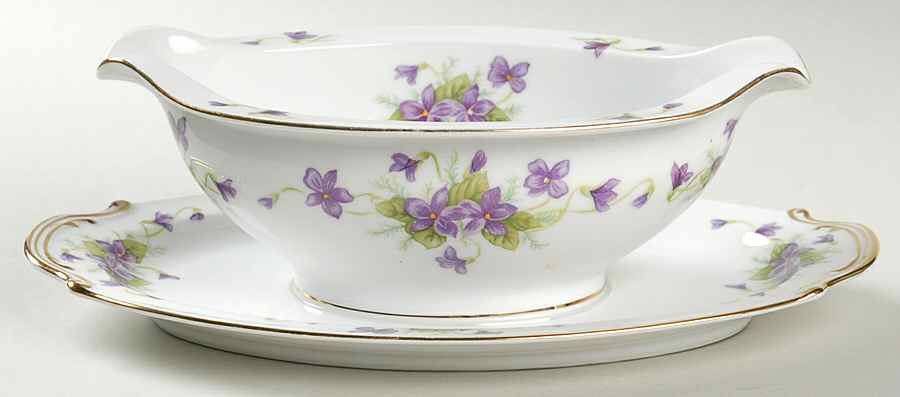 Viola Gravy Boat with Attached Underplate by Wentworth-1