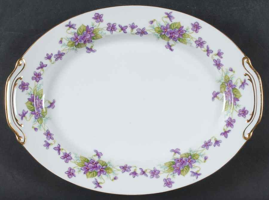 Viola 14" Oval Serving Platter by Wentworth-1