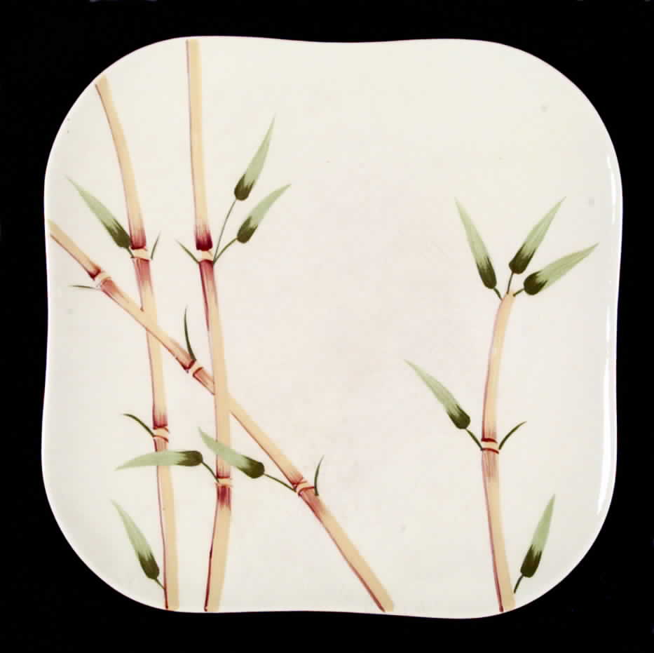 Bambu Cream Dinner Plate by Weil Ware-1