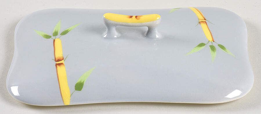 Bambu Gray Lid for Rectangular Vegetable by Weil Ware-1