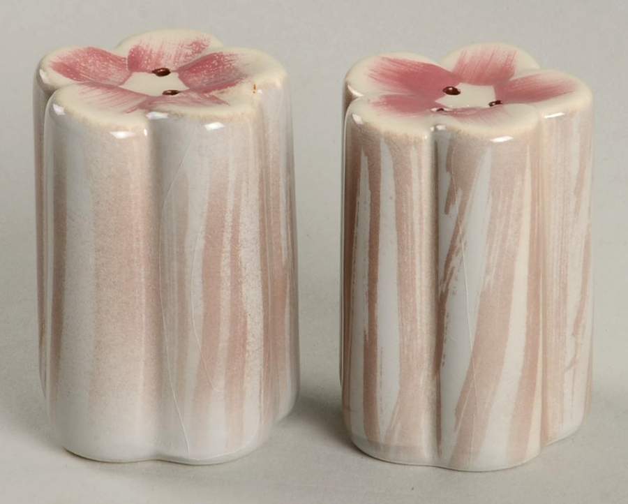 Birchwood Gray Salt & Pepper Set by Weil Ware-1