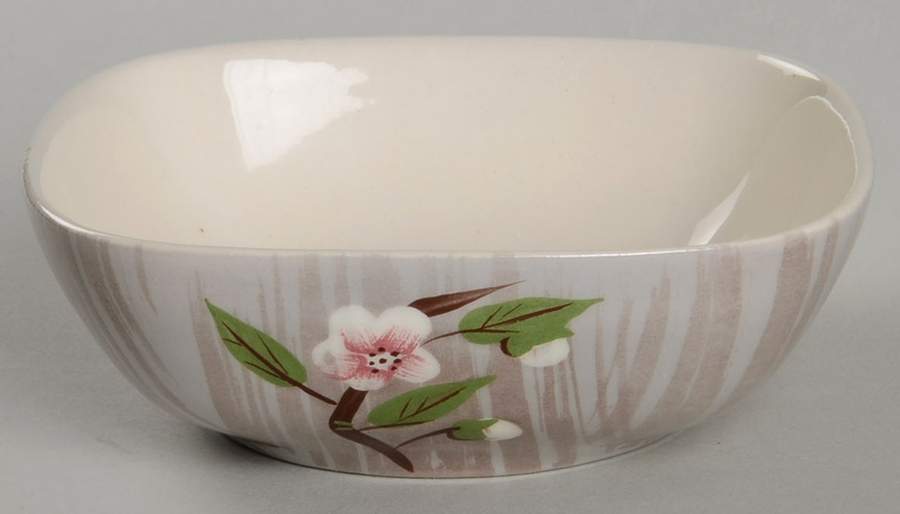 Birchwood Gray Fruit/Dessert (Sauce) Bowl by Weil Ware-1