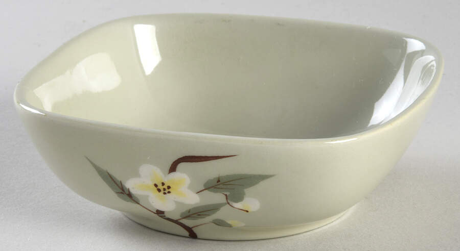 Blossom Celadon Fruit/Dessert (Sauce) Bowl by Weil Ware-1